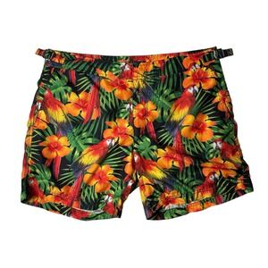 Polo Ralph Lauren Men's Size 32 Swim Trunks Tropical‎ Parrots Pocket